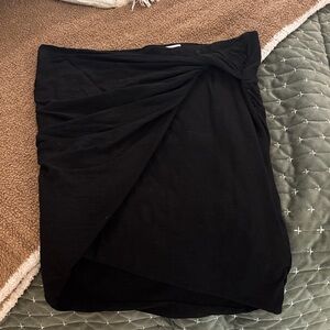 James Perse Black Asymmetrical Skirt